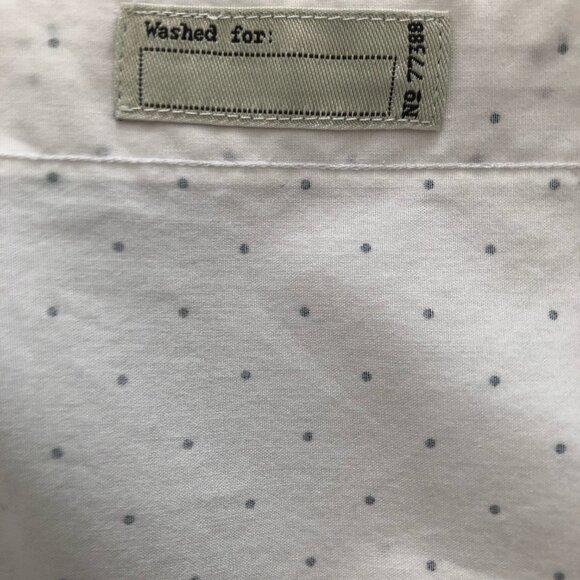 J. Crew Black and White Slim Secret Wash Shirt, Large - Picture 6 of 10